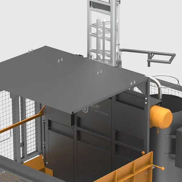 Falling object protection guarding plate