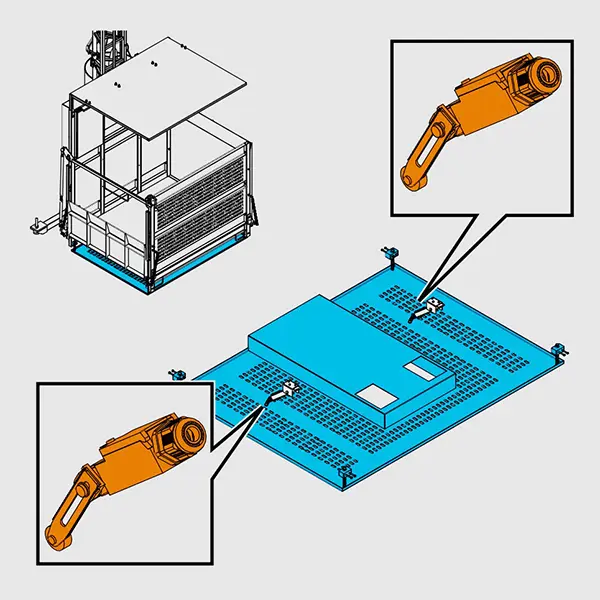 Bottom sensing assembly